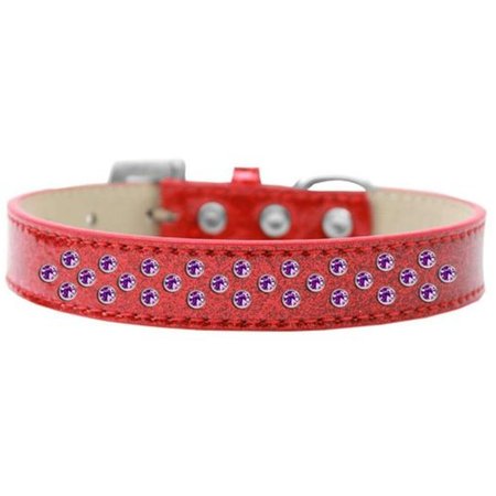 UNCONDITIONAL LOVE Sprinkles Ice Cream Purple Crystals Dog CollarRed Size 18 UN851447